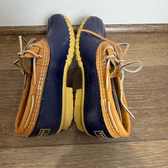 L. L. Bean Women's Bean Boot Mocs Leather Rubber Waterproof Size 9 Narrow - Picture 6 of 11